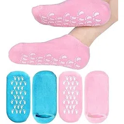 nster (1 Pair) Moisturizing Silicone Gel Socks for Women and Men gel socks for dry cracked feet crack heel repair socks foot moisturizer socks Spa Gel Socks Natural Oil and Vitamin E-picture-19