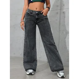 NU CLOTHS Women Jean Wide Leg High-Rise Stretchable Jeans-picture-11