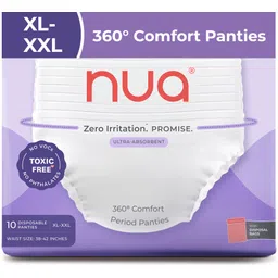 nua 360° Comfort Disposable Period Panties XL-XXL | Pack of 10 | Ultra-Absorbent Sanitary Pad-picture-10
