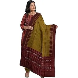 nuapatanapata Odisha Sambalpuri Handloom unstitched salwar suit for women Women's Ikat Cotton Ethnic Dress Material NPT-65-picture-35
