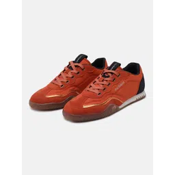 nubeat AREA808 Orange Leather Mens Sneakers-picture-28