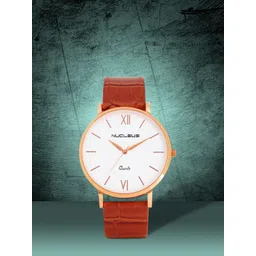 Nucleus Unisex White & Brown Analogue Watch LRGWT-picture-36