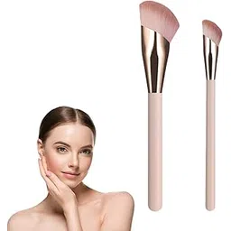 nudfsy 2 Pcs Foundation Brushes for Makeup Foundation Brush, Makeup Brush, Brush Set for Blending Liquid Powder BB Cream-picture-24