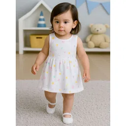 Nuego Girls Printed Organic Cotton Fit & Flare Dress-picture-19