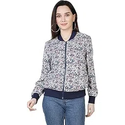 nuevosdamas Women Full Sleeve Polyester Printed Bomber Jacket-picture-24