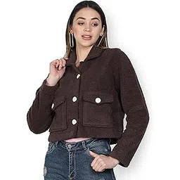 nuevosdamas Women Solid Faux Fur Jacket-picture-56