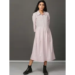 Nuhh Coral & White Stripe Holiday Dress-picture-11