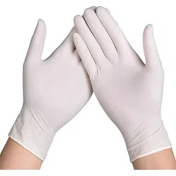 Nulife Surgical Hand Gloves Powdered Non-Sterile Latex White Size 203.2 mm (8 Inch), BKSIB22 (Pack of 50 Pcs)-picture-12