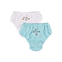 Nuluv Girls Pack of 2 Assorted Pure Cotton Basic Briefs-picture-17