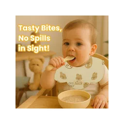 Nuluv Infants Pack Of 2 Printed Quick-Dry Cotton Bibs-picture-26