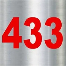 Number Plate 433 Room, Door No,Rack Numbers Warehouse, Steel Brushed Type Color Acrylic Board with PVC Waterproof Red Sticker | Wall Stickers-image-8