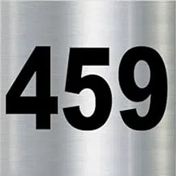 Number Plate 459 Room, Door No,Rack Numbers Warehouse, Steel Brushed Type Color Acrylic Board with PVC Waterproof Black Sticker | Wall Stickers-picture-27
