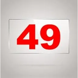 Number plate 49 Room, Hotel, Hospital, Lodge,Apartment, Flat,Door No,College, Library, Rack Numbers Warehouse,Acrylic White board fixed with Red color PVC Waterproof sticker-picture-38