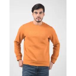 NUMERO UNO Apricot Regular Fit Pullover Sweatshirt-picture-45
