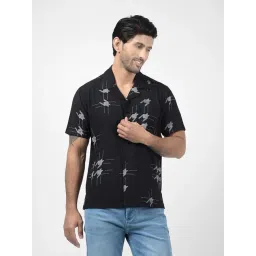 Numero Uno Black Cotton Regular Fit Printed Shirt-picture-13