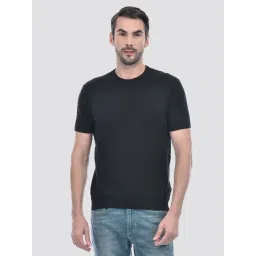 Numero Uno Black Cotton Regular Fit Textured T-Shirt-picture-34