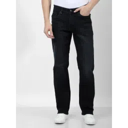 Numero Uno Black Regular Fit Faded Jeans-picture-41