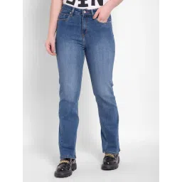 Numero Uno Blue Cotton Straight Fit Jeans-image-48