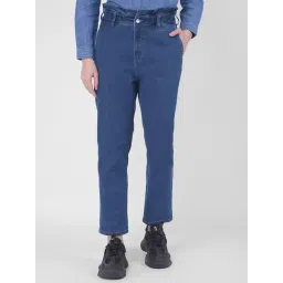 NUMERO UNO Blue Regular Fit High Rise Jeans-image-38