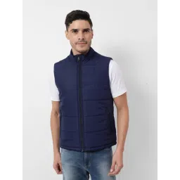 Numero Uno Blue Regular Fit Quilted Jacket-picture-40