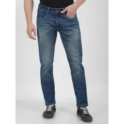 Numero Uno Blue Skinny Fit Faded Jeans-picture-12