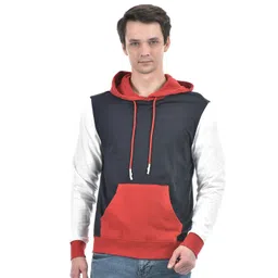 Numero Uno Cotton Colourblocked Hooded Sweatshirt-picture-22