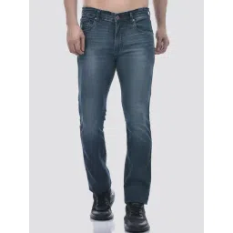NUMERO UNO Dark Blue Bootcut Mid Rise Jeans-image-45