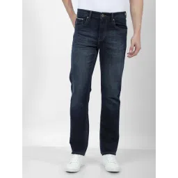 Numero Uno Dark Blue Slim Fit Faded Jeans-picture-31