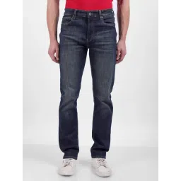 Numero Uno Dark Blue Slim Fit Faded Jeans-picture-20