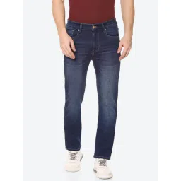 NUMERO UNO Dark Blue Slim Fit Lightly Washed Jeans-picture-37