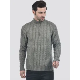 Numero Uno Men Cable Knit Ribbed Pullover-image-25