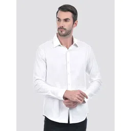 Numero Uno Men Classic Slim Fit Spread Collar Solid Cotton Casual Shirt-picture-26