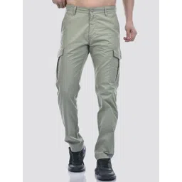 Numero Uno Men Mid-Rise Plain Cotton Cargos Trousers-picture-37