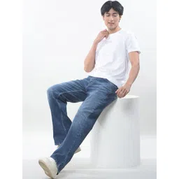 Numero Uno Men Relaxed Fit Mid-Rise Light Fade Stretchable Jeans image 4