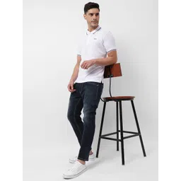 Numero Uno Men Skinny Fit Dark Blue Light Fade Stretchable Jeans image 5