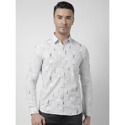 Numero Uno Men Slim Fit Opaque Printed Casual Shirt-picture-37