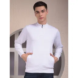 Numero Uno Men Solid High Neck Long Sleeves Sweatshirt-picture-35