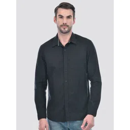 Numero Uno Men Spread Collar Solid Cotton Casual Shirt-picture-42