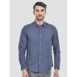 Numero Uno Men Spread Collar Solid Cotton Linen Casual Shirt-picture-29