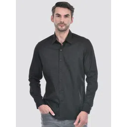 Numero Uno Men Spread Collar Solid Cotton Slim Fit Casual Shirt-picture-24