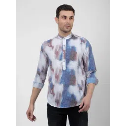Numero Uno Multicolor Slim Fit Abstract Shirt-picture-32