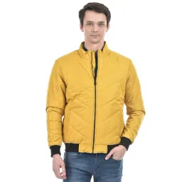 Numero Uno Musturd Regular Fit Quilted Jacket-picture-23