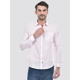 Numero Uno Pink Cotton Slim Fit Shirt-picture-28