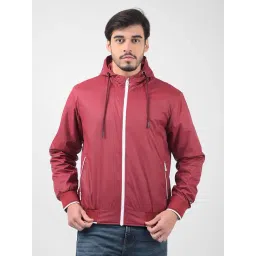 NUMERO UNO Salsa Red Regular Fit Bomber Jacket-picture-24