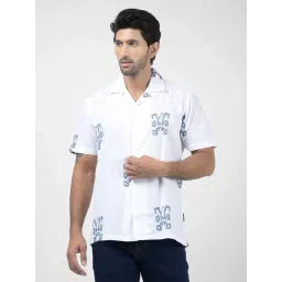 Numero Uno White Cotton Regular Fit Embroidered Shirt-picture-22