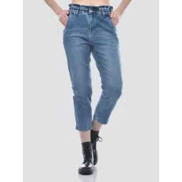 Numero Uno Women’s Blue Baggy Fit Sustainable Jeans-picture-15