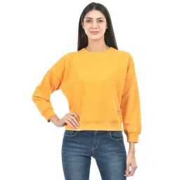 NUMERO UNO Yellow Cotton Regular Fit Sweatshirt-picture-33