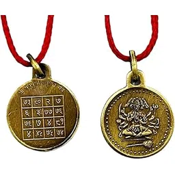 numeroastro Shri Panchmukhi Hanuman Yantra Locket | Pendant In Pure Brass For Men (Oxidized Finish) (6 Grams Approx) (1 Pc)-picture-55