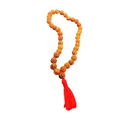 numeroastro Unisex 5 Mukhi Rudraksha Beads Mala Necklace-picture-31