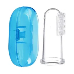 numum Baby Silicone Soft Bristles Finger Tooth Brush With Tongue Cleaner Back And Travel Protective Case Soft Baby Toothbrush For Babies Oral Hygienic Care (PINK,PINK) (Color and design may vary)-picture-23